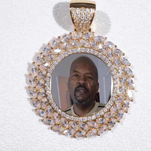 Large 3D Wheat Ear Custom Picture Pendant
