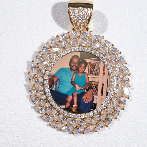 Large 3D Wheat Ear Custom Picture Pendant