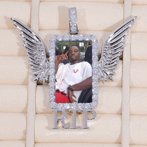 RIP WING 3D CUSTOM PICTURE PENDANT