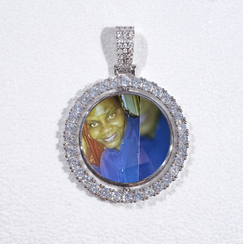 3D Spinning 2-Faced Custom Picture Pendant