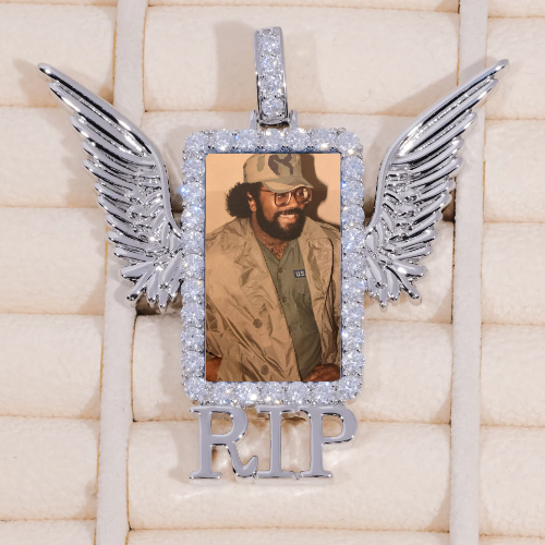RIP WING 3D CUSTOM PICTURE PENDANT