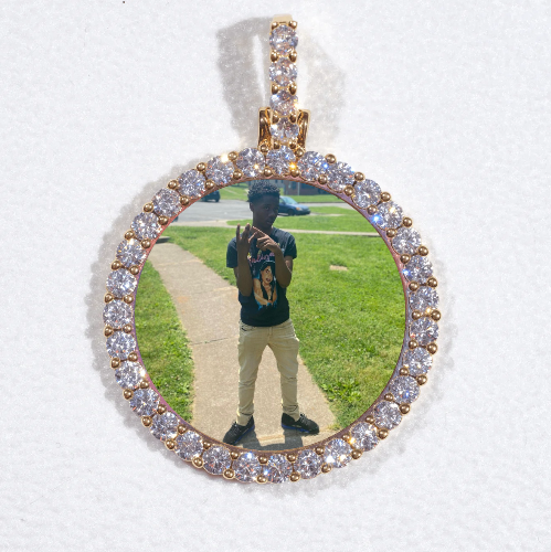 3D CIRCLE CUSTOM PICTURE PENDANT SMALL SIZE