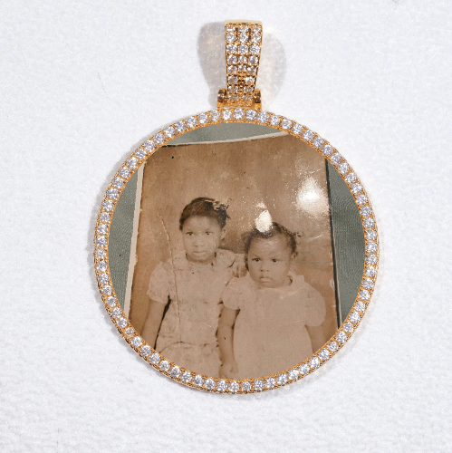 MEDIUM 3D CIRCLE CUSTOM PICTURE PENDANT