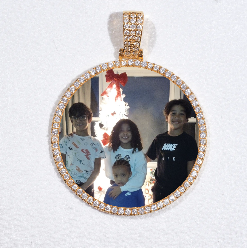 MEDIUM 3D CIRCLE CUSTOM PICTURE PENDANT