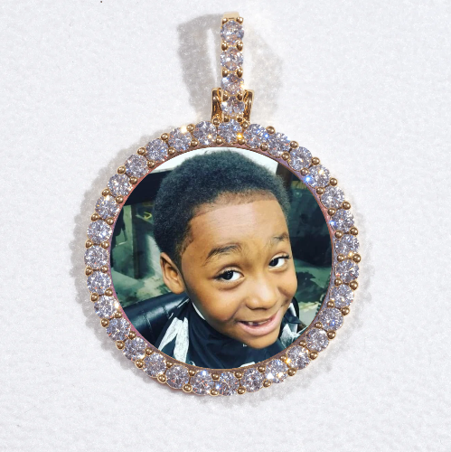 3D CIRCLE CUSTOM PICTURE PENDANT SMALL SIZE