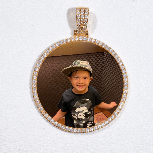 MEDIUM 3D CIRCLE CUSTOM PICTURE PENDANT