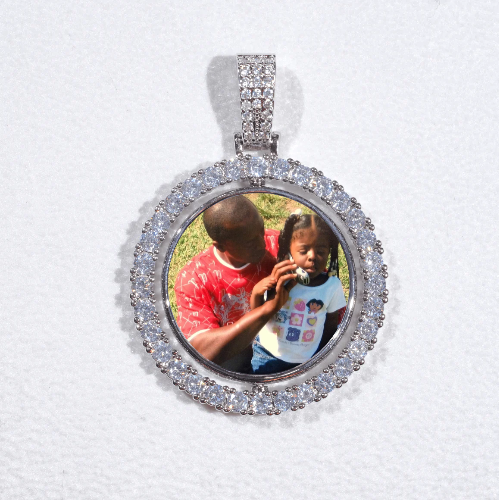 3D Spinning 2-Faced Custom Picture Pendant