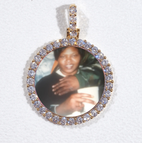 3D CIRCLE CUSTOM PICTURE PENDANT SMALL SIZE