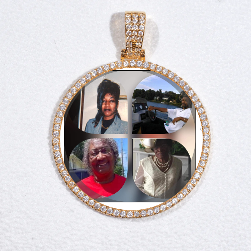 MEDIUM 3D CIRCLE CUSTOM PICTURE PENDANT