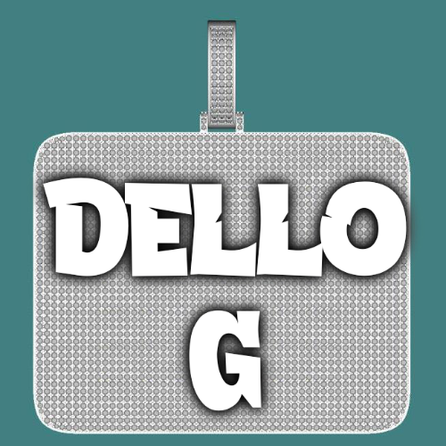 CUSTOM LETTER NECKLACE 3D BIG SQUARE