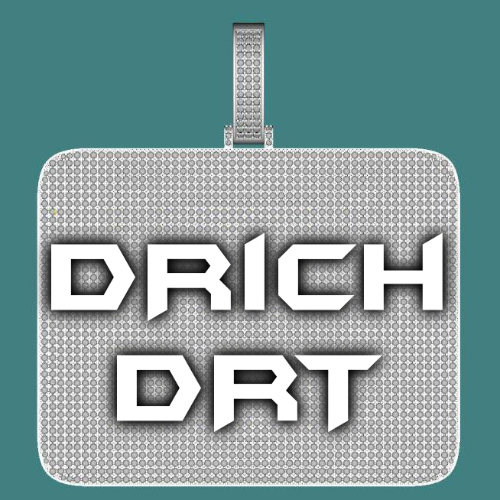 CUSTOM LETTER NECKLACE 3D BIG SQUARE