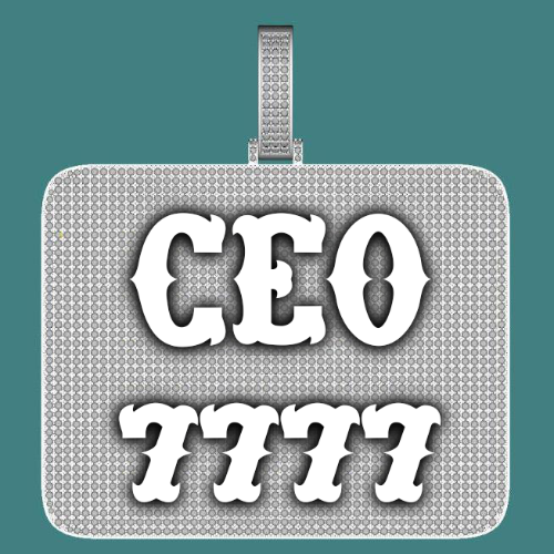 CUSTOM LETTER NECKLACE 3D BIG SQUARE
