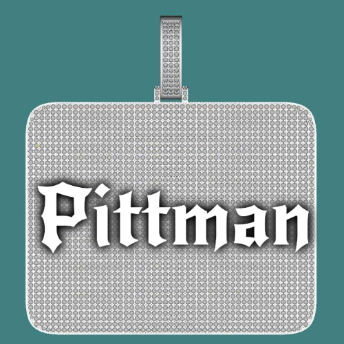 CUSTOM LETTER NECKLACE 3D BIG SQUARE