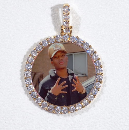 3D CIRCLE CUSTOM PICTURE PENDANT SMALL SIZE
