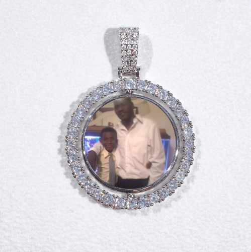 3D Spinning 2-Faced Custom Picture Pendant