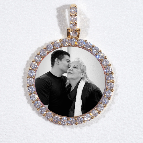 3D CIRCLE CUSTOM PICTURE PENDANT SMALL SIZE