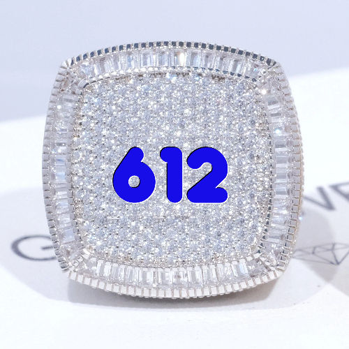 CUSTOM LETTER 3D ICED RING