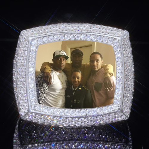 3D CUSTOM PICTURE ICED RING