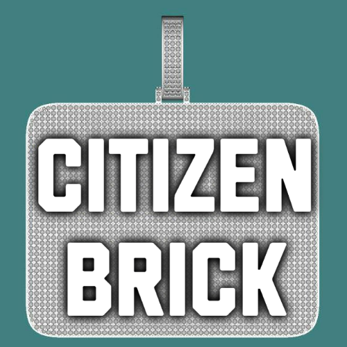 CUSTOM LETTER NECKLACE 3D BIG SQUARE