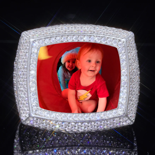 3D CUSTOM PICTURE ICED RING