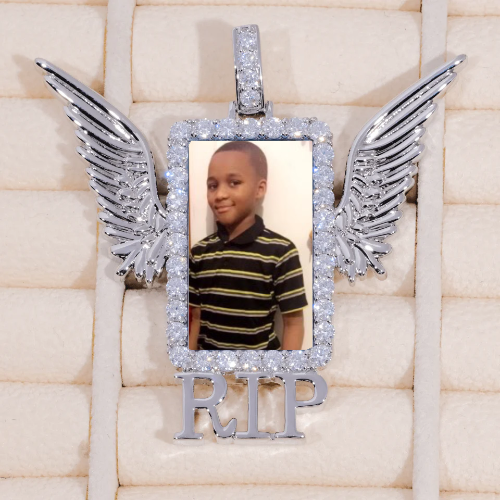 RIP WING 3D CUSTOM PICTURE PENDANT