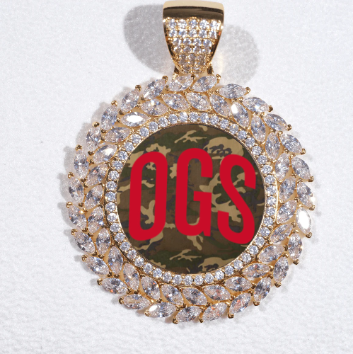 Large 3D Wheat Ear Custom Picture Pendant