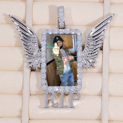 RIP WING 3D CUSTOM PICTURE PENDANT