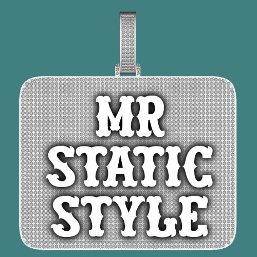 CUSTOM LETTER NECKLACE 3D BIG SQUARE