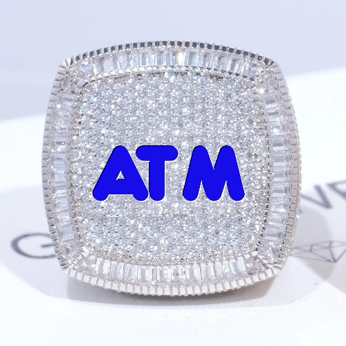 CUSTOM LETTER 3D ICED RING