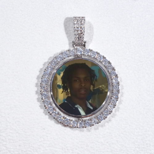 3D Spinning 2-Faced Custom Picture Pendant
