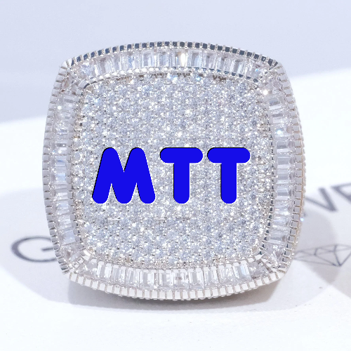 CUSTOM LETTER 3D ICED RING