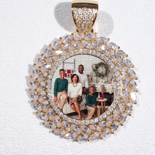 Large 3D Wheat Ear Custom Picture Pendant