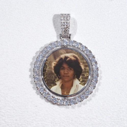 3D Spinning 2-Faced Custom Picture Pendant