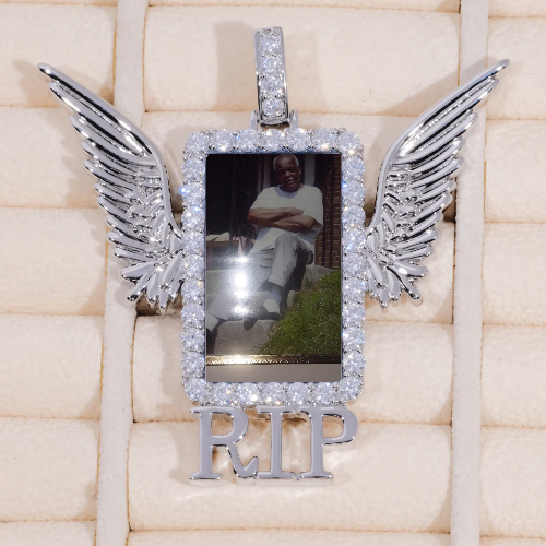 RIP WING 3D CUSTOM PICTURE PENDANT