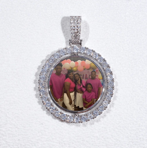 3D Spinning 2-Faced Custom Picture Pendant