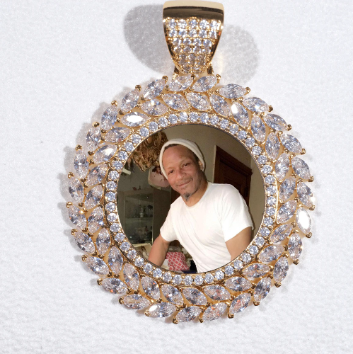 Large 3D Wheat Ear Custom Picture Pendant