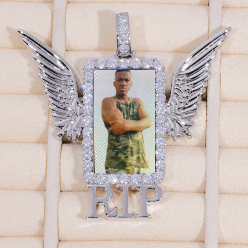 RIP WING 3D CUSTOM PICTURE PENDANT