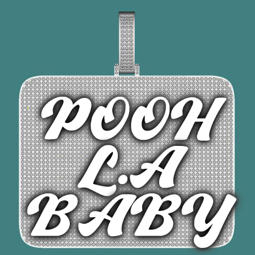 CUSTOM LETTER NECKLACE 3D BIG SQUARE