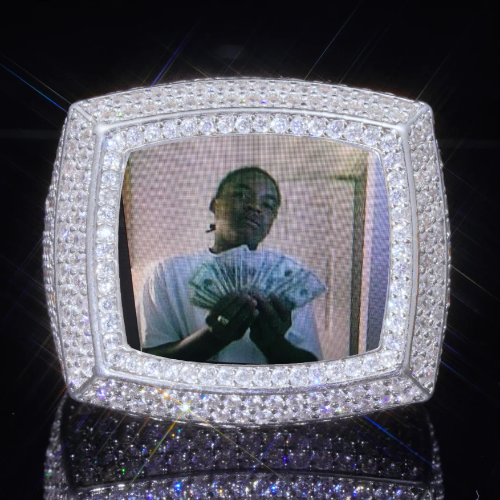 3D CUSTOM PICTURE ICED RING