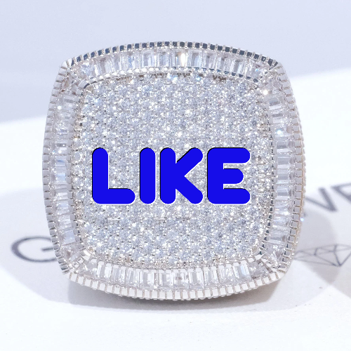 CUSTOM LETTER 3D ICED RING