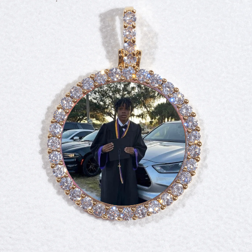 3D CIRCLE CUSTOM PICTURE PENDANT SMALL SIZE