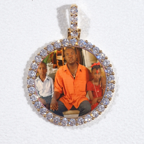 3D CIRCLE CUSTOM PICTURE PENDANT SMALL SIZE