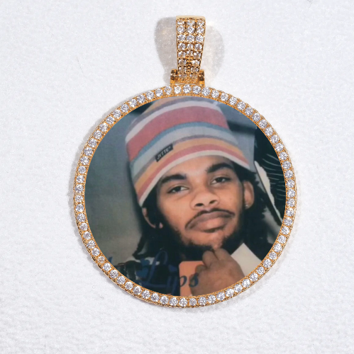 MEDIUM 3D CIRCLE CUSTOM PICTURE PENDANT