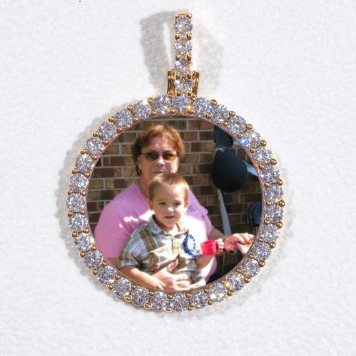 3D CIRCLE CUSTOM PICTURE PENDANT SMALL SIZE