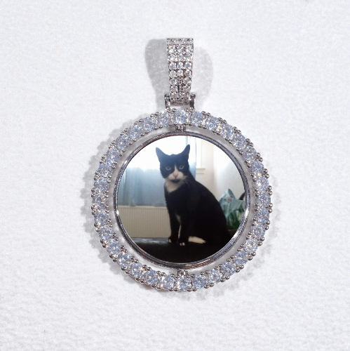 3D Spinning 2-Faced Custom Picture Pendant