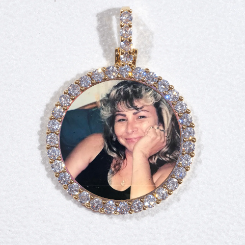 3D CIRCLE CUSTOM PICTURE PENDANT SMALL SIZE
