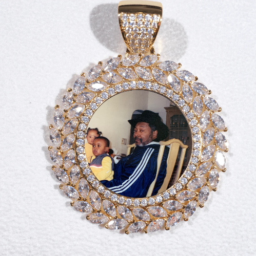 Large 3D Wheat Ear Custom Picture Pendant