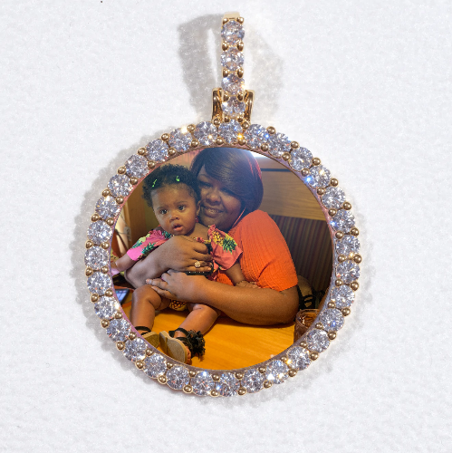 3D CIRCLE CUSTOM PICTURE PENDANT SMALL SIZE