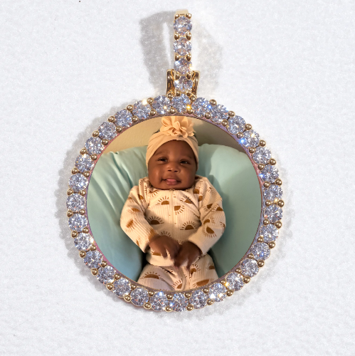 3D CIRCLE CUSTOM PICTURE PENDANT SMALL SIZE