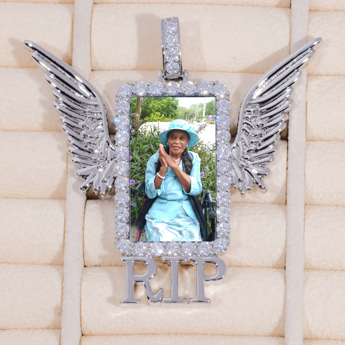 RIP WING 3D CUSTOM PICTURE PENDANT